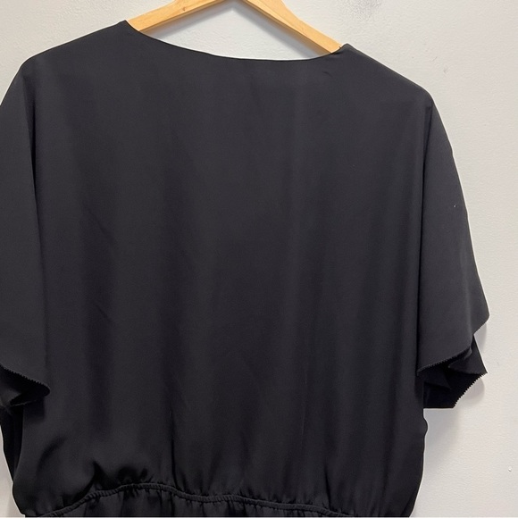 Addition Elle Black Boxy Vneck Blouse Size 1X - Picture 6 of 10